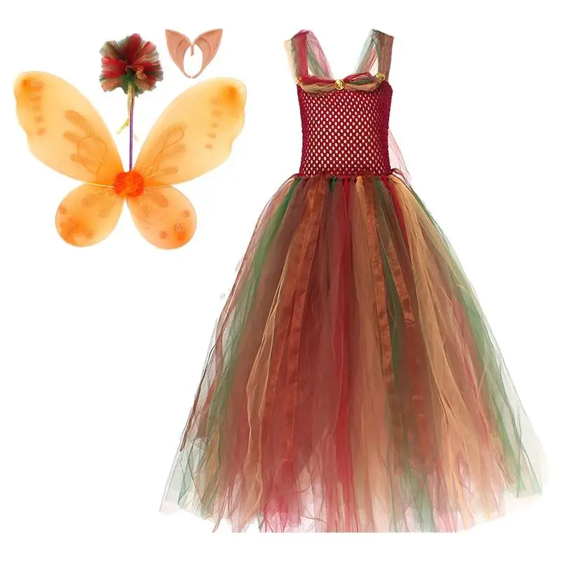 Girls Fairy Wing Dress Elf Fairy Costume For Kids 4pcs Fairy Princess Dress For Girls With Wings Fairy Stick Ear Set Birthday
Girls Fairy Wing Dress Elf Fairy Costume For Kids 4pcs Fairy Princess Dress For Girls With Wings Fairy Stick Ear Set Birthday