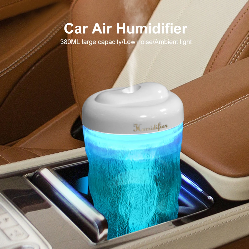 380ML USB Car Humidifier Air Purifier Air Humidifier With Atmosphere Light Low Noise Aroma Diffuser For Bedroom Office
380ML USB Car Humidifier Air Purifier Air Humidifier With Atmosphere Light Low Noise Aroma Diffuser For Bedroom Office