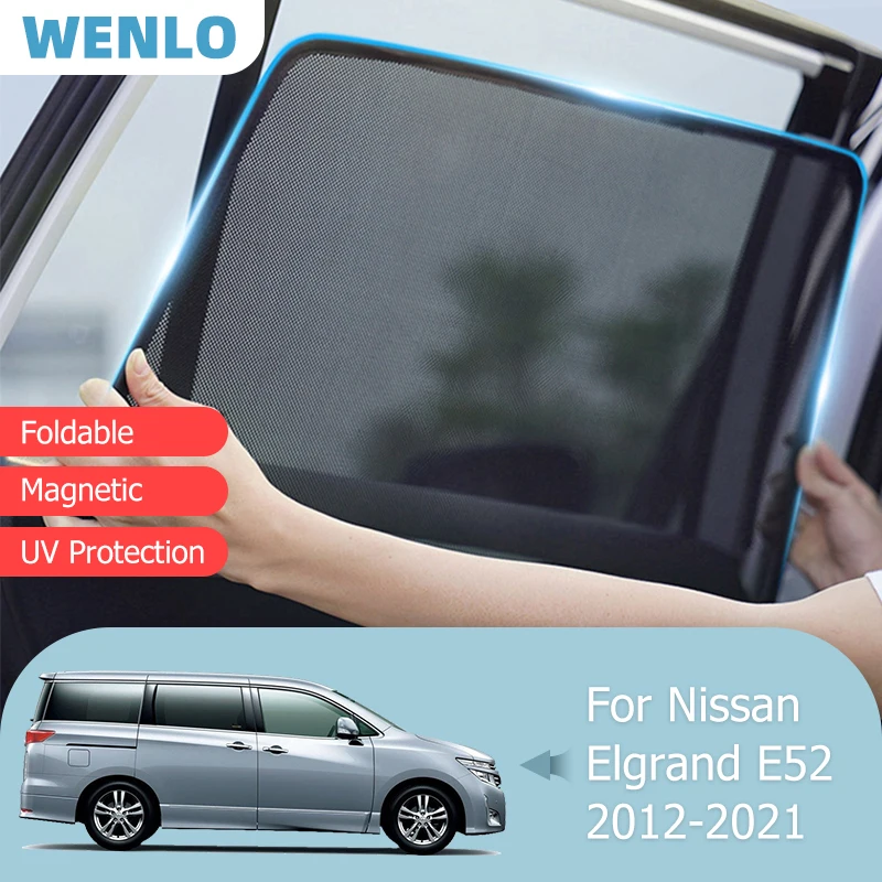 For Nissan Elgrand E52 2012-2021 Front Windshield Car Sunshade Side Window Screen Blind Sun Shade Magnet Auto Visor Mesh Curtain
For Nissan Elgrand E52 2012-2021 Front Windshield Car Sunshade Side Window Screen Blind Sun Shade Magnet Auto Visor Mesh Curtain
