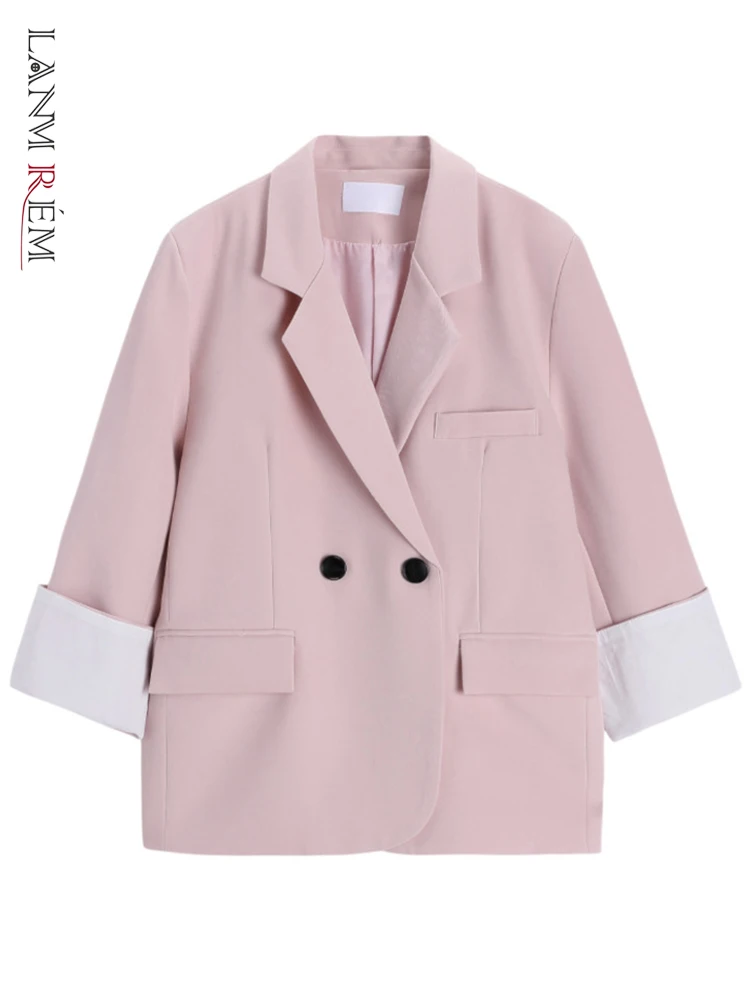 LANMREM Women Office Lady Blazers Notched Long Sleeves Contrast Color Double Breasted Coat Fashion 2023 Autumn New 2AA1145
LANMREM Women Office Lady Blazers Notched Long Sleeves Contrast Color Double Breasted Coat Fashion 2023 Autumn New 2AA1145