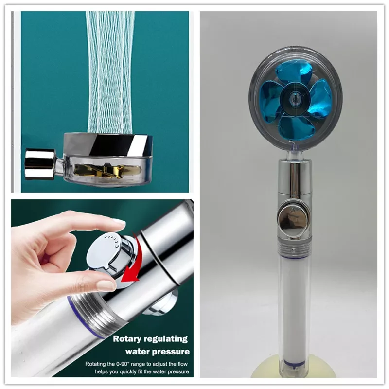 2023NEW NEW Shower Head Water Saving Flow 360 Degrees Rotating With Small Fan ABS Rain High Pressure spray Nozzle Bathroom Acces
2023NEW NEW Shower Head Water Saving Flow 360 Degrees Rotating With Small Fan ABS Rain High Pressure spray Nozzle Bathroom Acces