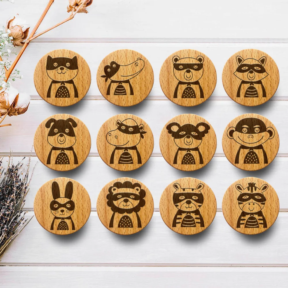 New Engraved Super Hero Wooden Drawer Knob Boho Nursery Cabinet Pulls Nature Wood Coat Hook Children's Room Furniture Handles
New Engraved Super Hero Wooden Drawer Knob Boho Nursery Cabinet Pulls Nature Wood Coat Hook Children's Room Furniture Handles