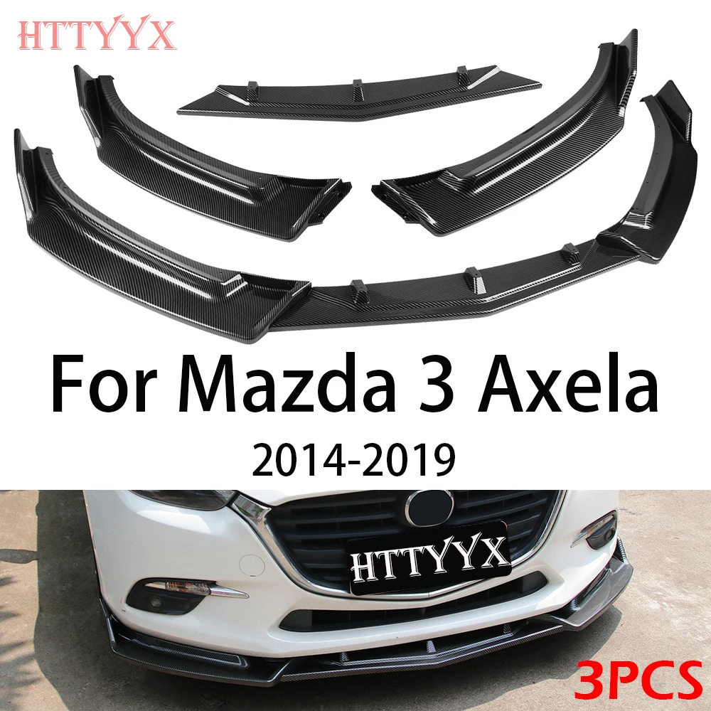 3PCS Car Front Bumper Splitter Lip Diffuser Body Kit Spoiler Guard For Mazda 3 Axela 2014 2015 2016 2017 2018 2019
3PCS Car Front Bumper Splitter Lip Diffuser Body Kit Spoiler Guard For Mazda 3 Axela 2014 2015 2016 2017 2018 2019