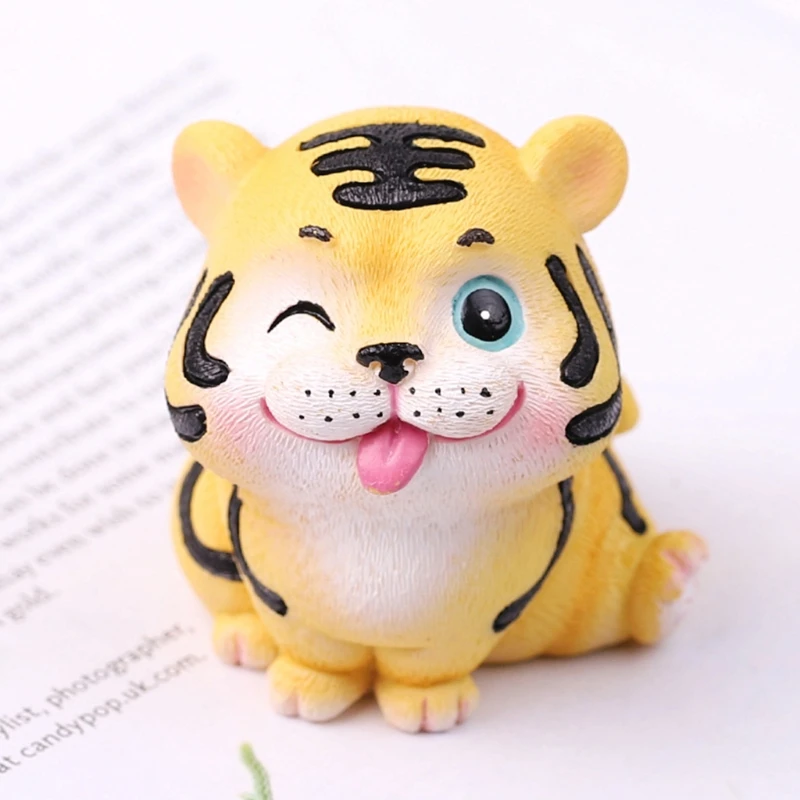 4 Pcs Cute Tigers Resin Statue Crafts Mini Animal Doll Figurines Sculpture Tabletop Ornaments for Home Office Automobile
4 Pcs Cute Tigers Resin Statue Crafts Mini Animal Doll Figurines Sculpture Tabletop Ornaments for Home Office Automobile
