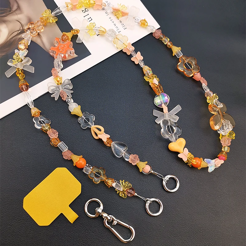 Mobile Phone Lanyard Crossbody Carried on The Shoulder Jewelry Beads Diagonal Hanging Chain Colorful Ball Beads Anti-lost Sling
Mobile Phone Lanyard Crossbody Carried on The Shoulder Jewelry Beads Diagonal Hanging Chain Colorful Ball Beads Anti-lost Sling