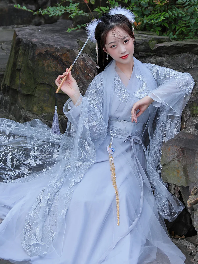 Традиционное винтажное сказочное платье Hanfu, костюм, одежда для выпускного вечера, официальное платье, женское платье 
Традиционное винтажное сказочное платье Hanfu, костюм, одежда для выпускного вечера, официальное платье, женское платье