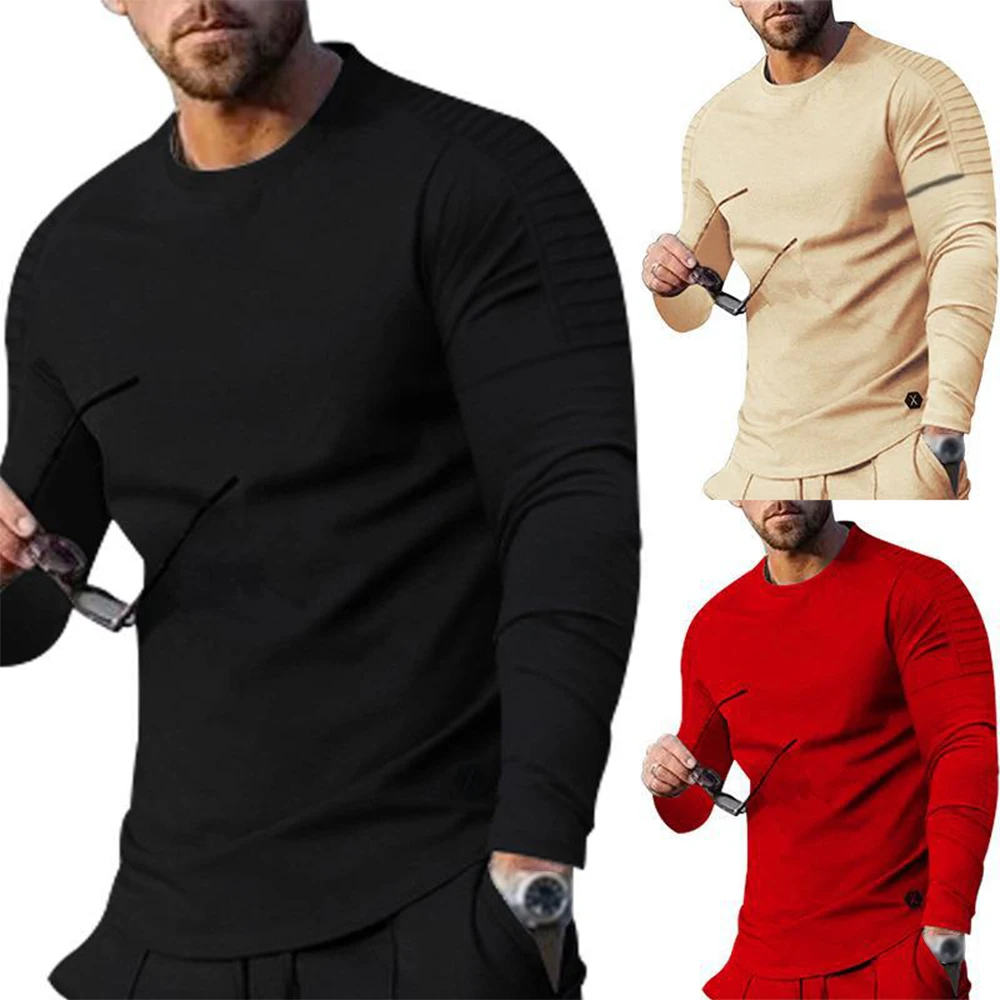 Man Muscle Tee T-shirts Casual Long Sleeve T-shirt Slim Fit O-Neck Collar T Shirt Men Personalized Shoulders Design Fashion Tops
Man Muscle Tee T-shirts Casual Long Sleeve T-shirt Slim Fit O-Neck Collar T Shirt Men Personalized Shoulders Design Fashion Tops