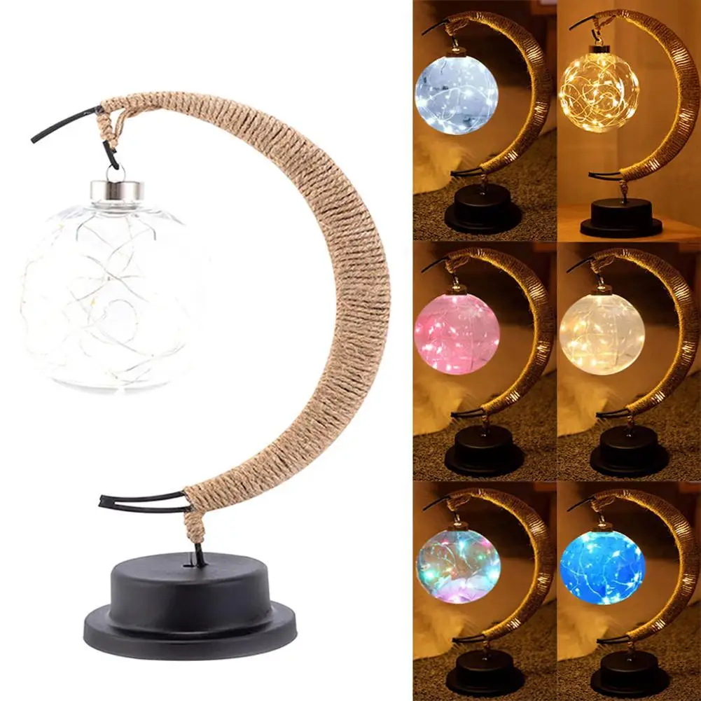 LED Lantern Night Light Room Christmas Decoration Enchanted Lunar Lamp Home Ornament Handmade Hemp Rope Iron Art Ball Light
LED Lantern Night Light Room Christmas Decoration Enchanted Lunar Lamp Home Ornament Handmade Hemp Rope Iron Art Ball Light