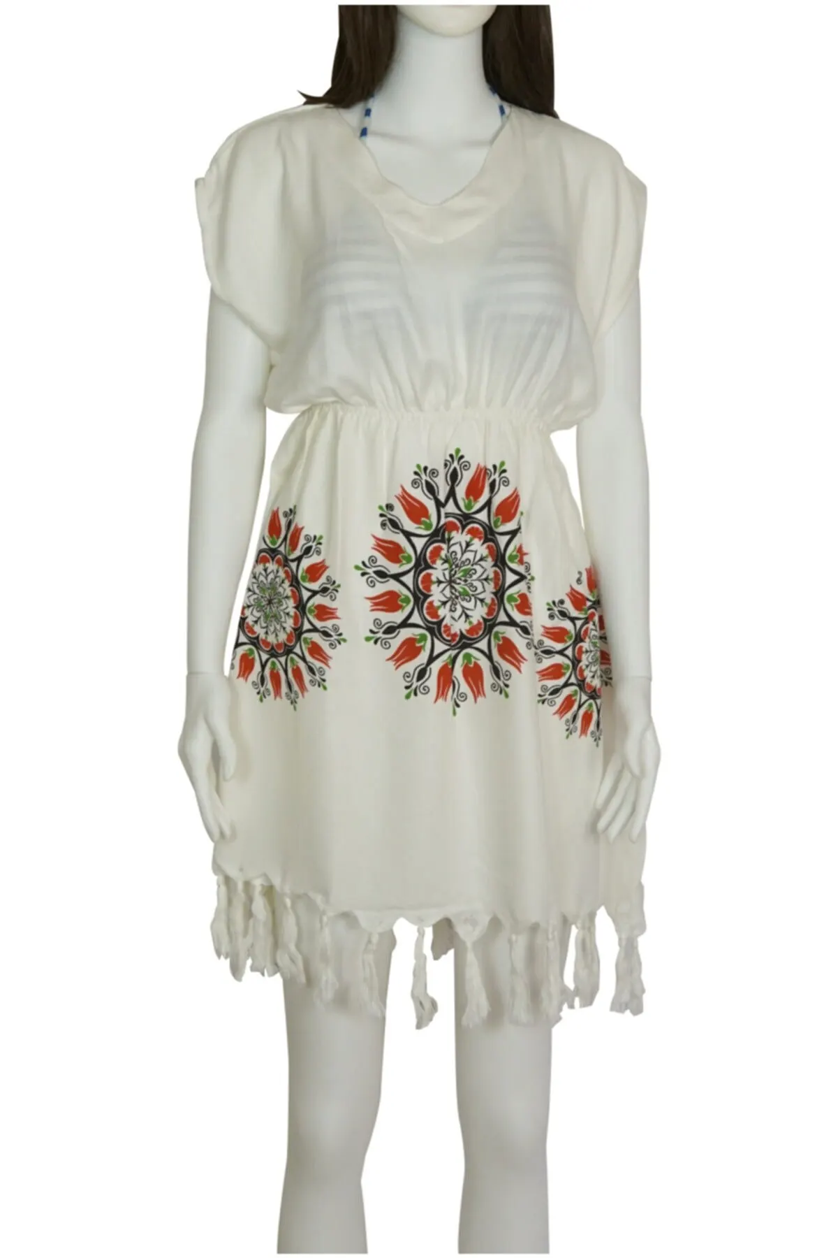 Women's Pareo White Floral Patterned Buldan Peshtemal Elastic Beach Dress Swimwear Cover Up Dress Sexy Tunic Suit Beachwear
Women's Pareo White Floral Patterned Buldan Peshtemal Elastic Beach Dress Swimwear Cover Up Dress Sexy Tunic Suit Beachwear