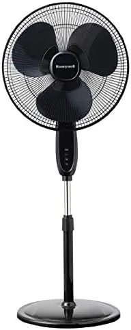 Double Blade 16 Pedestal Fan Black With Remote Control, Oscillation, Auto-Off & 3 Power Settings
Double Blade 16 Pedestal Fan Black With Remote Control, Oscillation, Auto-Off & 3 Power Settings