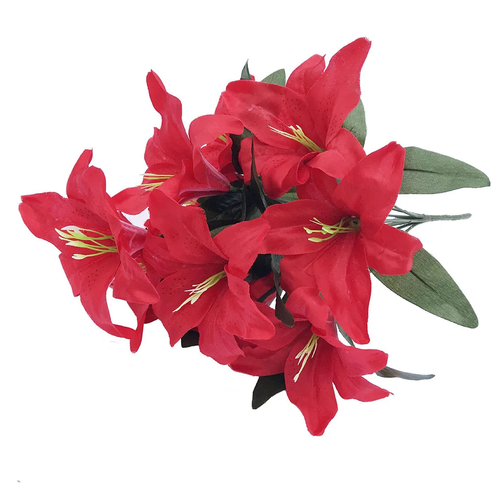 10 Heads Artificial Flowers Fake Lily Bouquet Wedding Decoration Home Hotel Restaurant Office Outdoor Garden Decor
10 Heads Artificial Flowers Fake Lily Bouquet Wedding Decoration Home Hotel Restaurant Office Outdoor Garden Decor