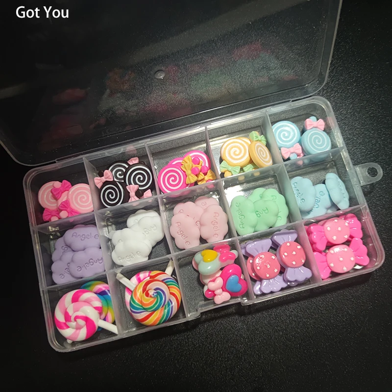 1Set Kawaii Nail Art Charms Flower/Gummy Bear/Kawaii Random Charm Cabochon For Nail Decoration Kawaii Bulk Sale Resin DIY Crafts 
1Set Kawaii Nail Art Charms Flower/Gummy Bear/Kawaii Random Charm Cabochon For Nail Decoration Kawaii Bulk Sale Resin DIY Crafts