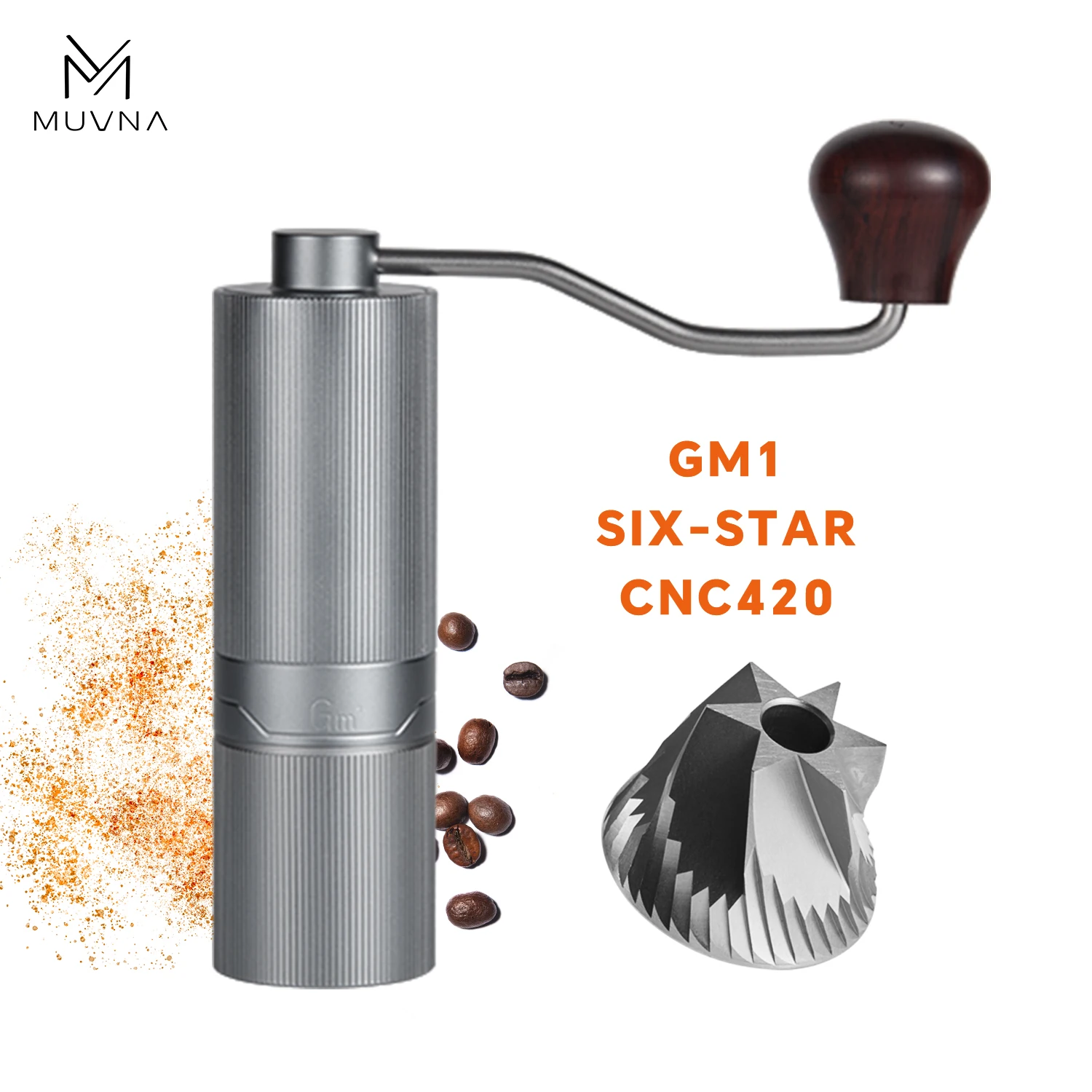 Ручная кофемолка MUVNA GM1 из дерева
Ручная кофемолка MUVNA GM1 из дерева