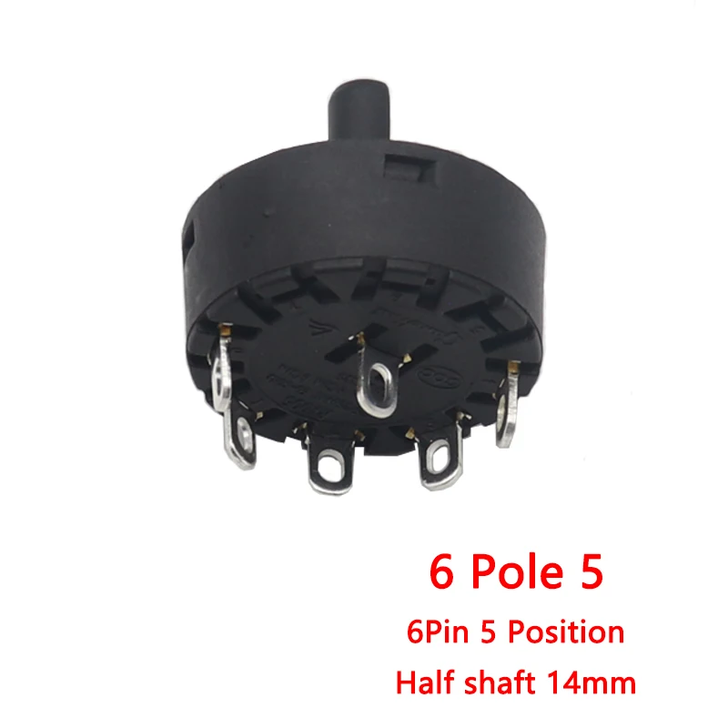 Поворотный переключатель 6A медный
Поворотный переключатель 6A медный