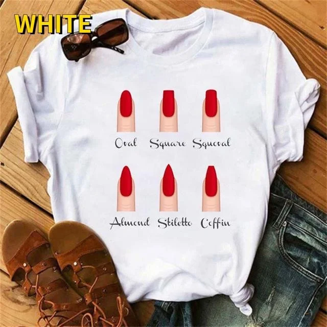 2023 Finger Nail Cute Printed Women T Shirts Female Tee Shirt Ladies Clothes T-shirts
2023 Finger Nail Cute Printed Women T Shirts Female Tee Shirt Ladies Clothes T-shirts