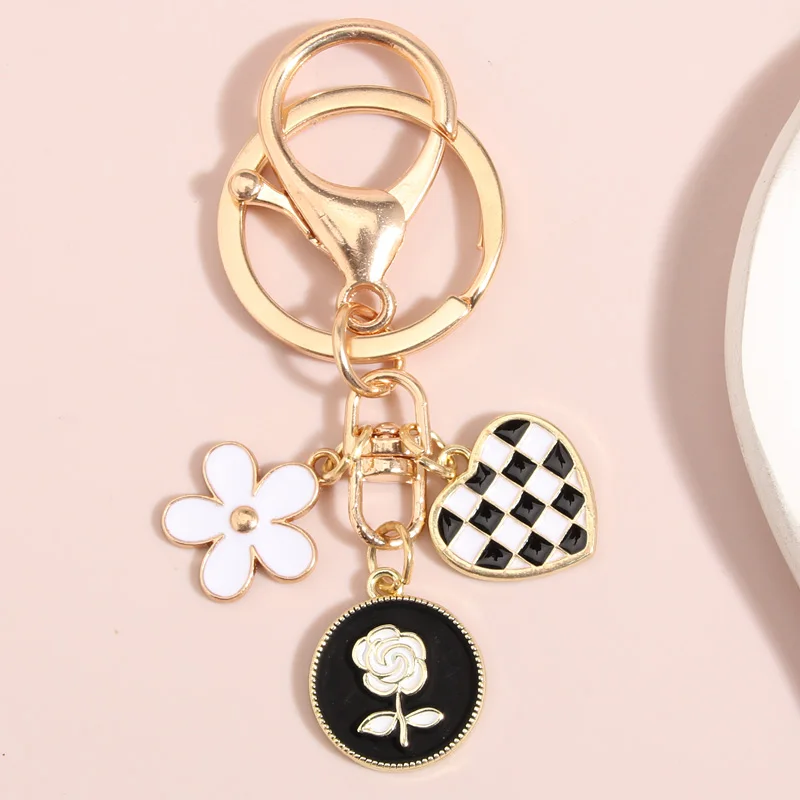Cute Enamel Keychain Rose Flower Heart Sakura Key Ring Elegance Key Chains For Women Girls Handbag Accessorie DIY Jewelry Gifts
Cute Enamel Keychain Rose Flower Heart Sakura Key Ring Elegance Key Chains For Women Girls Handbag Accessorie DIY Jewelry Gifts