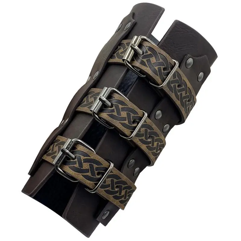 Retro Renaissance Arm Guards Medieval PU Leather Buckle Arm Bracers Soft Medieval PU Leather Buckle Arm Bracers For Fantasy
Retro Renaissance Arm Guards Medieval PU Leather Buckle Arm Bracers Soft Medieval PU Leather Buckle Arm Bracers For Fantasy