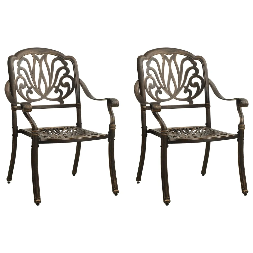 Outdoor Patio Chairs Deck Porch Outside Furniture Set Balcony Lounge Chair 2 pcs Cast Aluminum Bronze
Outdoor Patio Chairs Deck Porch Outside Furniture Set Balcony Lounge Chair 2 pcs Cast Aluminum Bronze