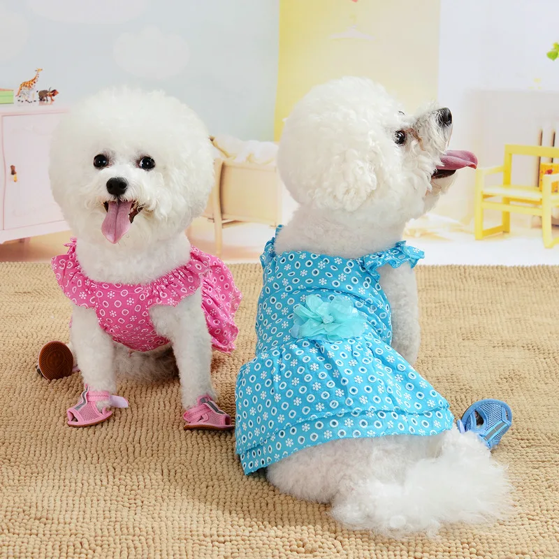 Dog Dress Cloth Dog Pink Blue Skirt Pet Dress Spring and Summer Flower Plaid Flower Lace Cute Fashion Puppy Dog Accessory
Dog Dress Cloth Dog Pink Blue Skirt Pet Dress Spring and Summer Flower Plaid Flower Lace Cute Fashion Puppy Dog Accessory