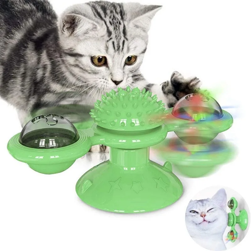 Fun Spinning Cat Toys Pinwheel Interactive Cat Toys Clean Teeth Tickle Pet Supplies Sucker Accessories Funny Cat Toy Turntable
Fun Spinning Cat Toys Pinwheel Interactive Cat Toys Clean Teeth Tickle Pet Supplies Sucker Accessories Funny Cat Toy Turntable