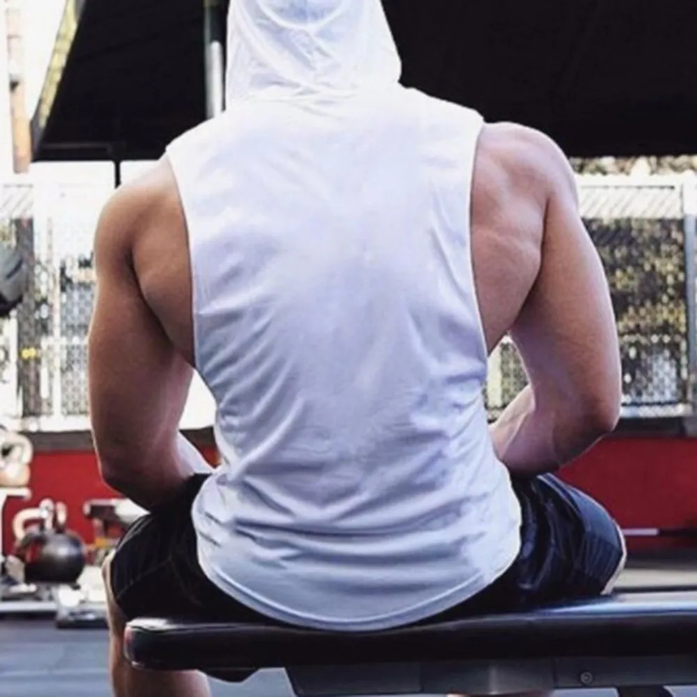 Men Hooded Vest Bodybuilding Stringer Tank Top Man Cotton Gym Sleeveless Shirt Men Fitness Singlet Sportswear Workout Tanktop
Men Hooded Vest Bodybuilding Stringer Tank Top Man Cotton Gym Sleeveless Shirt Men Fitness Singlet Sportswear Workout Tanktop