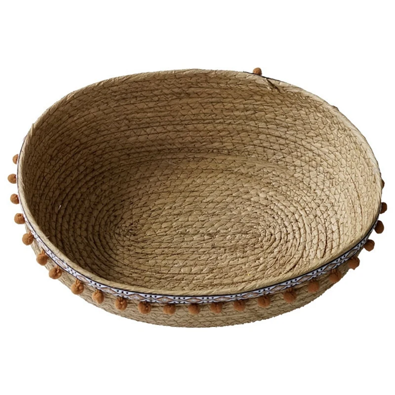 Storage Basket Outdoor Natural Straw Bread Picnic Basket Rattan Flower Pot Home Garden Wall Decoration Container
Storage Basket Outdoor Natural Straw Bread Picnic Basket Rattan Flower Pot Home Garden Wall Decoration Container