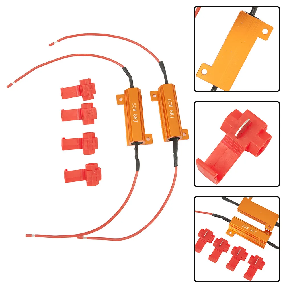 Car T-taps LED Load Resistors 1 Set 5*2.2*1.7cm Blinking Decoders Tool Turn Signal Flash blinking 12V-24V 2022
Car T-taps LED Load Resistors 1 Set 5*2.2*1.7cm Blinking Decoders Tool Turn Signal Flash blinking 12V-24V 2022