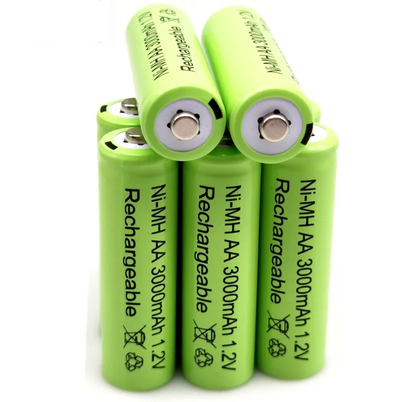 

100% new 1,2V 3000 mAh NI MH AA Pre-cargado bateras recargables NI-MH recargable AA batera para juguetes micrfono de la cmara