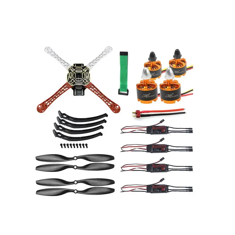 DIY F450 450mm 4-Axle / F550 6-Axle Airframe Frame Kit+30A Brushless ESC 920KV CW CCW Motor 1045 Carbon Fiber CW CCW Propellers
DIY F450 450mm 4-Axle / F550 6-Axle Airframe Frame Kit+30A Brushless ESC 920KV CW CCW Motor 1045 Carbon Fiber CW CCW Propellers