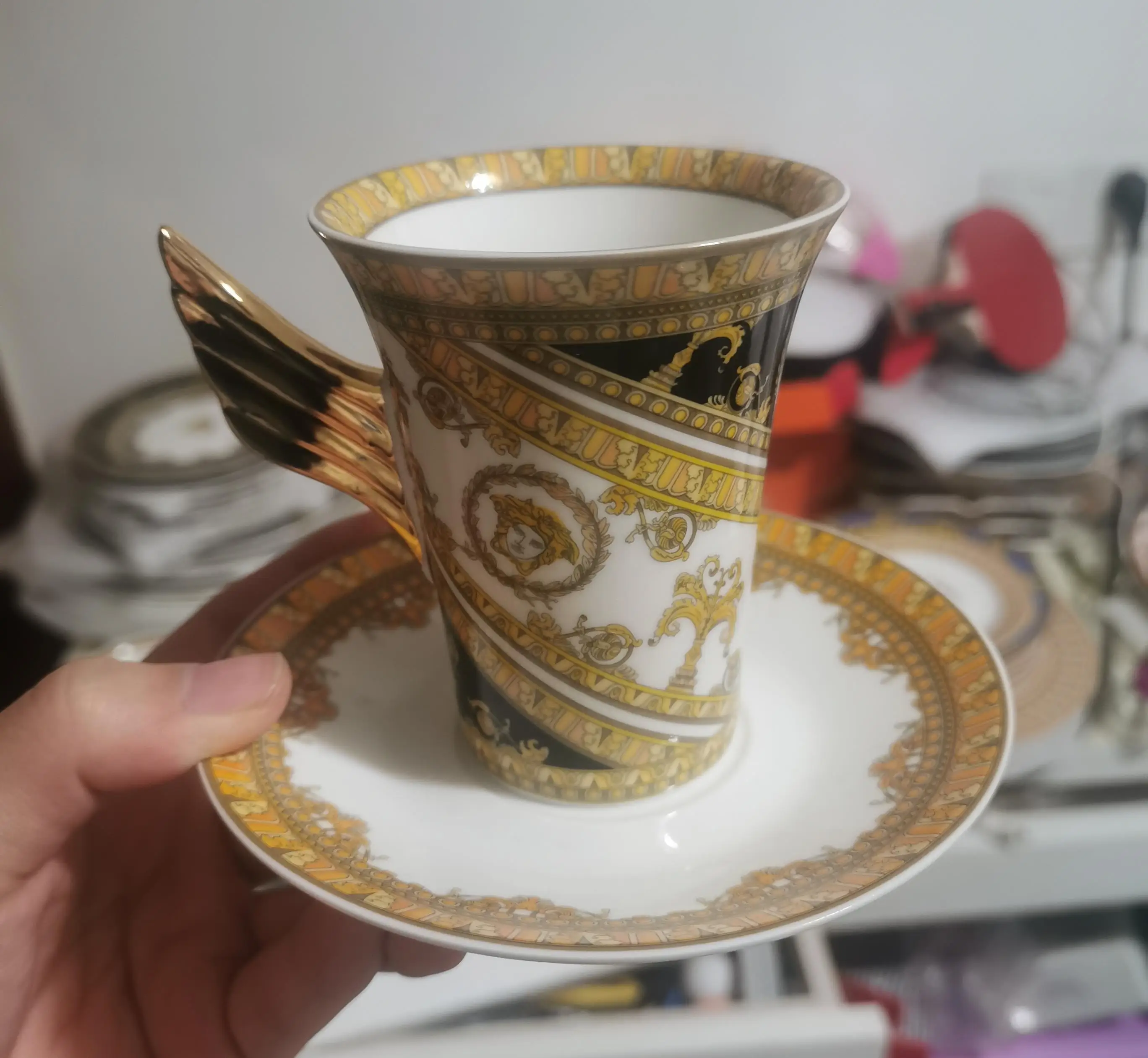 Ceramic Coffee Cup Set Porcelain Tea Espresso Kitchen Drinkware European Home Table Party Decor Luxury Birthday Wedding Gift
Ceramic Coffee Cup Set Porcelain Tea Espresso Kitchen Drinkware European Home Table Party Decor Luxury Birthday Wedding Gift