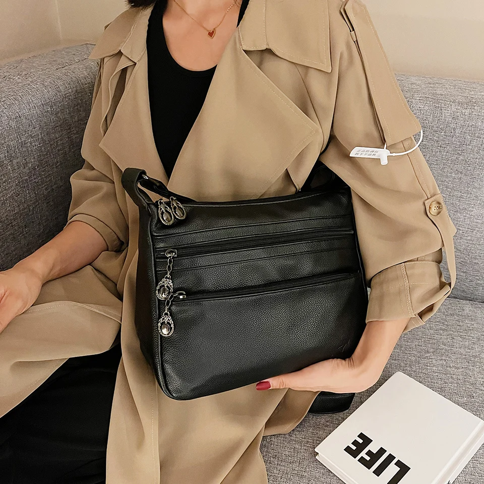 High-Quality Soft Leather Shoulder Bag 229 Leather Texture Multi-Compartment Large-Capacity Fashion Ladies Messenger Bag New 229
High-Quality Soft Leather Shoulder Bag 229 Leather Texture Multi-Compartment Large-Capacity Fashion Ladies Messenger Bag New 229