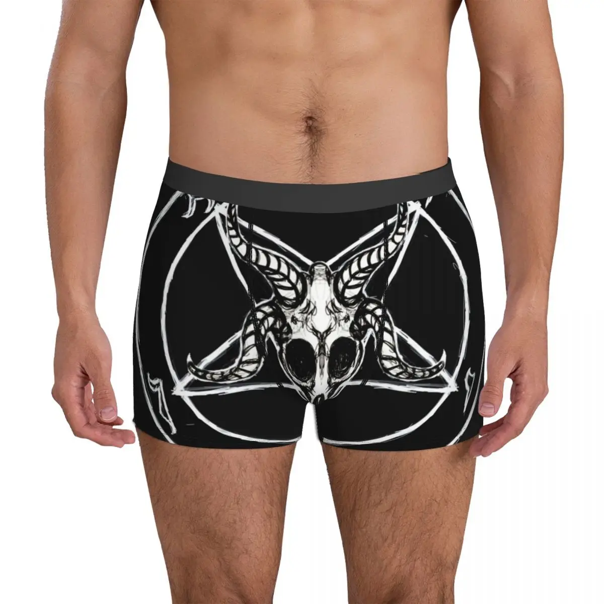 Pentagram Underwear Baphomet Pentagram Male Panties Sublimation Breathable Trunk Trenky Shorts Briefs Plus Size 2XL 
Pentagram Underwear Baphomet Pentagram Male Panties Sublimation Breathable Trunk Trenky Shorts Briefs Plus Size 2XL