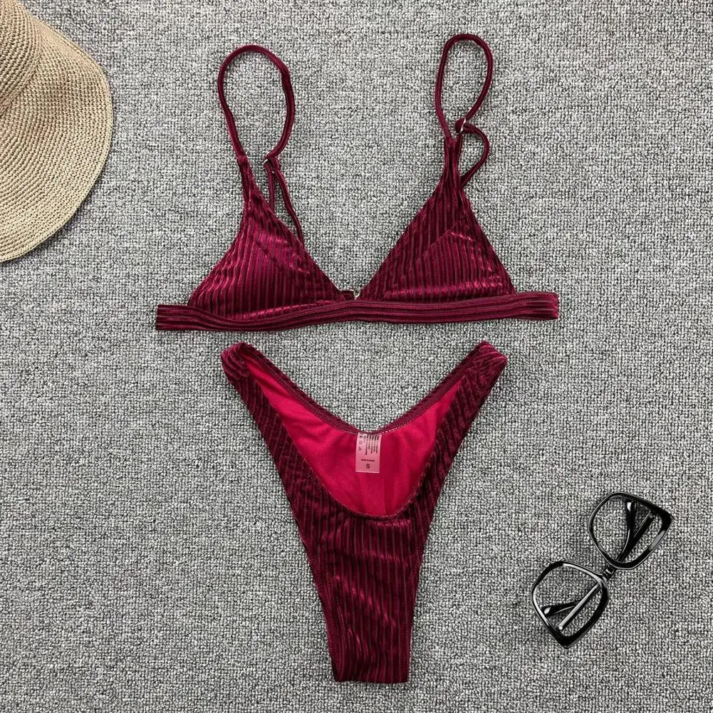 Popular Sexy Bikini Padded Breathable Bra Briefs Set Triangle Micro Bra High Waist Panties Swimwear
Popular Sexy Bikini Padded Breathable Bra Briefs Set Triangle Micro Bra High Waist Panties Swimwear