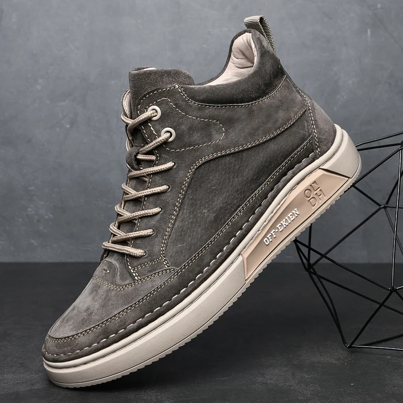 Autumn Winter Men's Ankle Boots High Quality Men's Shoes Genuine Leather Suede Motorcycle Boots Outdoor Men Skateboard Boots
Autumn Winter Men's Ankle Boots High Quality Men's Shoes Genuine Leather Suede Motorcycle Boots Outdoor Men Skateboard Boots