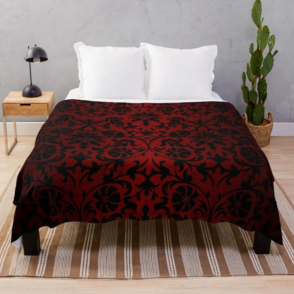 Dark Red and Black Damask Pattern Throw Blanket blanket for baby oversized throw blanket
Dark Red and Black Damask Pattern Throw Blanket blanket for baby oversized throw blanket