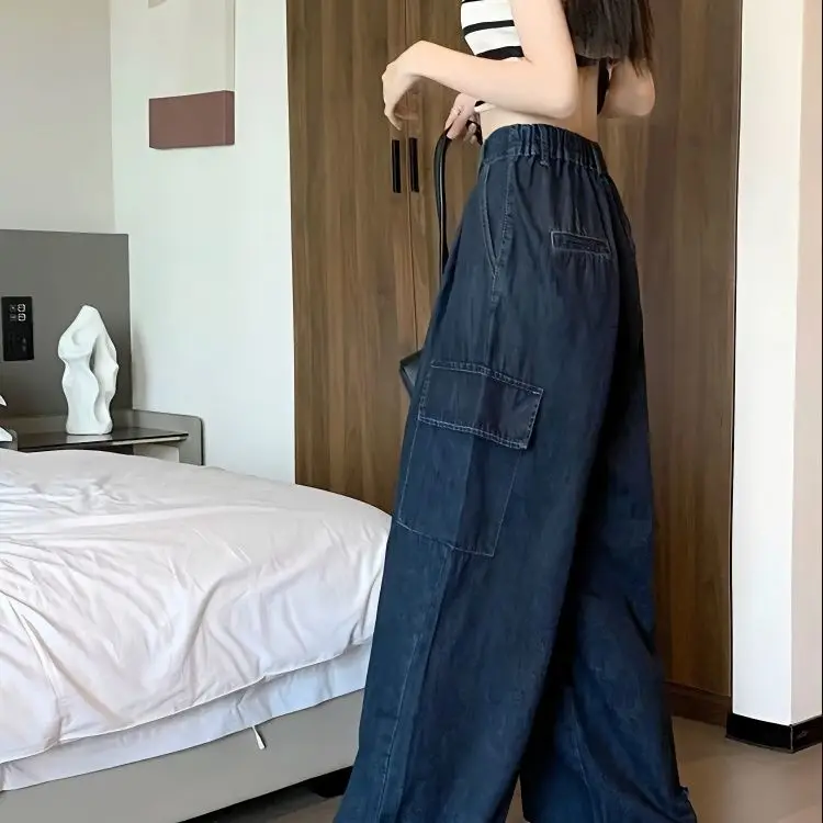 Spring Women Harajuku Cargo Baggy Blue Jeans Streetwear Hip Hop Oversize Casual Wide Leg Vintage Demin Pants Y2k Loose Trousers
Spring Women Harajuku Cargo Baggy Blue Jeans Streetwear Hip Hop Oversize Casual Wide Leg Vintage Demin Pants Y2k Loose Trousers