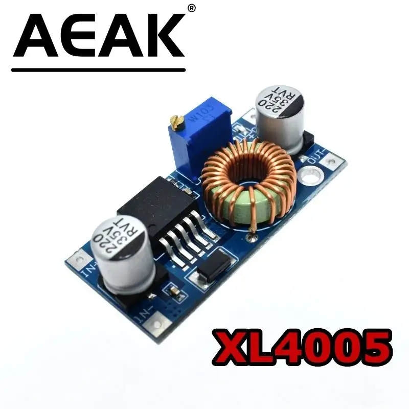 100pcs XL4005 DSN5000 Beyond LM2596 DC-DC adjustable step-down 5A 75W power Supply module Large current Large power
100pcs XL4005 DSN5000 Beyond LM2596 DC-DC adjustable step-down 5A 75W power Supply module Large current Large power
