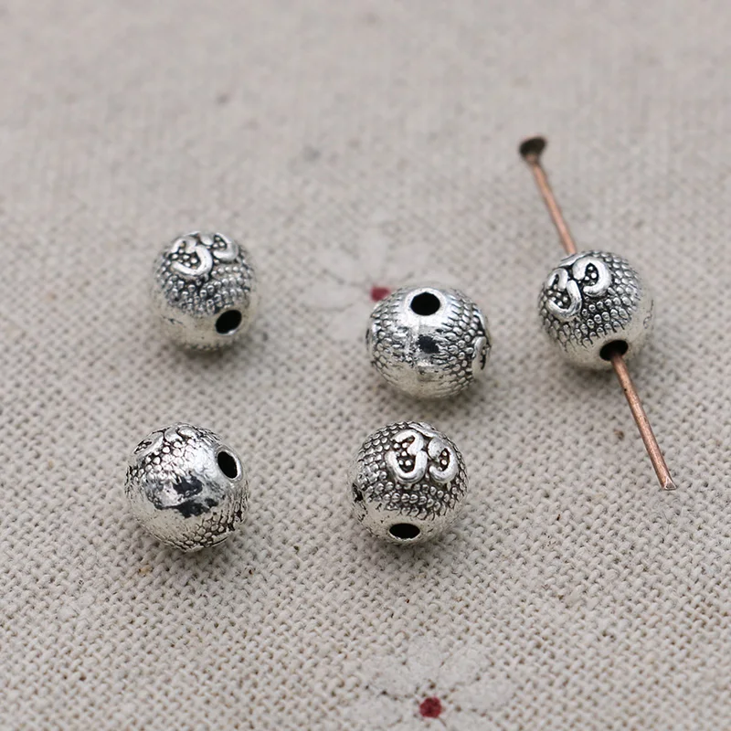 10Pcs Antique Silver Plated Yoga Loose Spacer Beads for Jewelry Making Bracelet DIY Findings 8mm
10Pcs Antique Silver Plated Yoga Loose Spacer Beads for Jewelry Making Bracelet DIY Findings 8mm