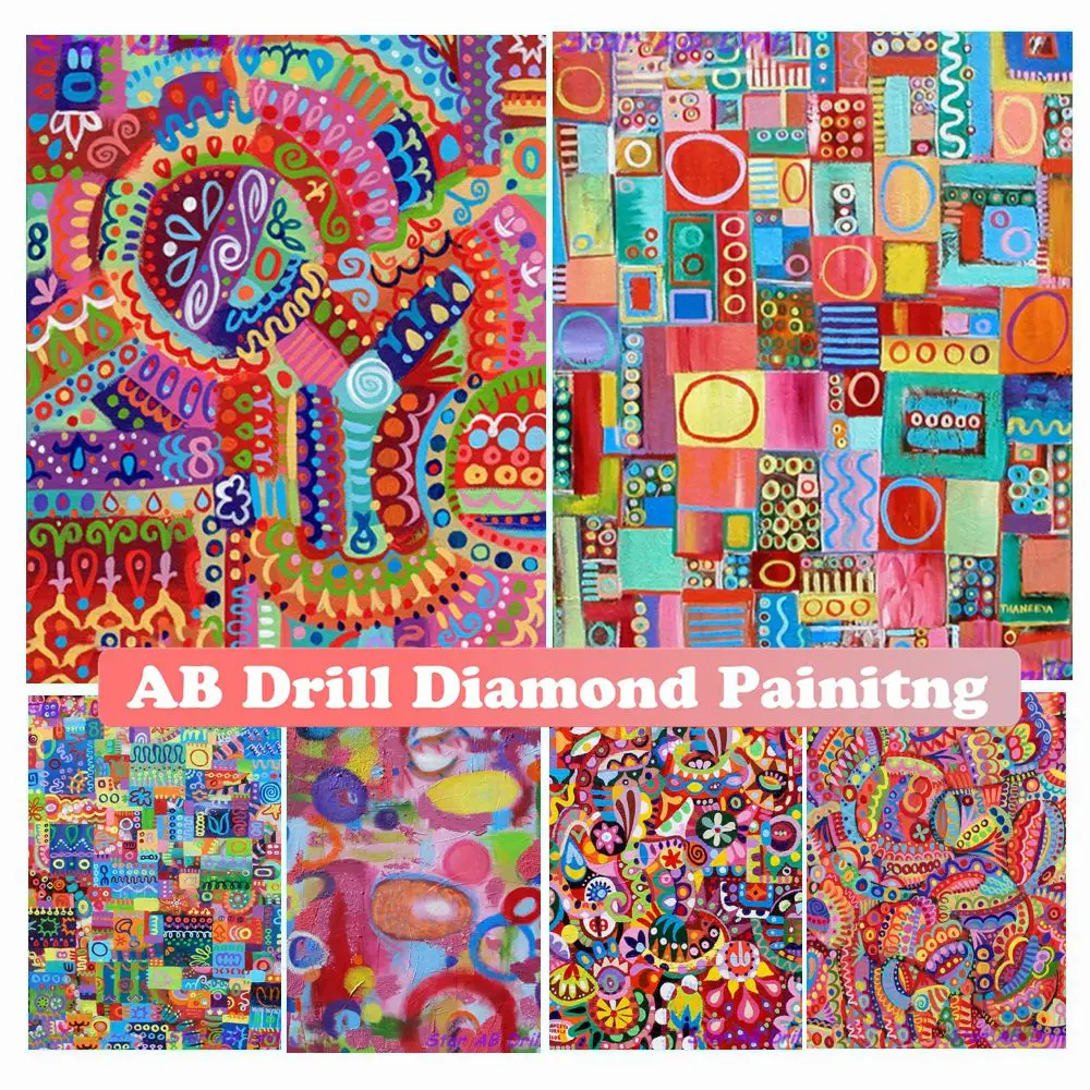 5D AB Diamond Painting Colorful Abstract Rhinestone Picture Full Drill Embroidery Scenery Mosaic Cross Stitch Kits Homne Decor
5D AB Diamond Painting Colorful Abstract Rhinestone Picture Full Drill Embroidery Scenery Mosaic Cross Stitch Kits Homne Decor