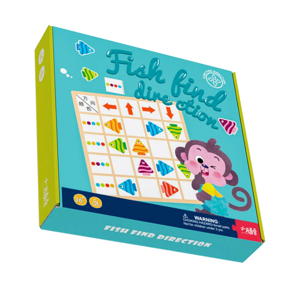 Brain Game Arrow Guidance Toy Colorful Fish Plaything Wooden Puzzle Double Sided Kids Cognition Magnetic Child Train
Brain Game Arrow Guidance Toy Colorful Fish Plaything Wooden Puzzle Double Sided Kids Cognition Magnetic Child Train