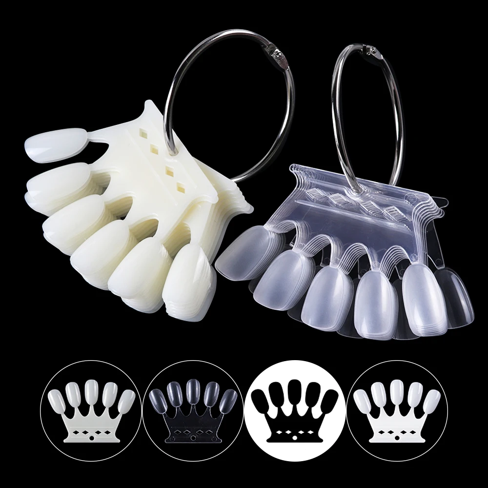 5*10pcs False Nail Tips Set Round Shape Clear Natural Black White Faux Ongles Practise Nail Gel Color Card Display Tool
5*10pcs False Nail Tips Set Round Shape Clear Natural Black White Faux Ongles Practise Nail Gel Color Card Display Tool