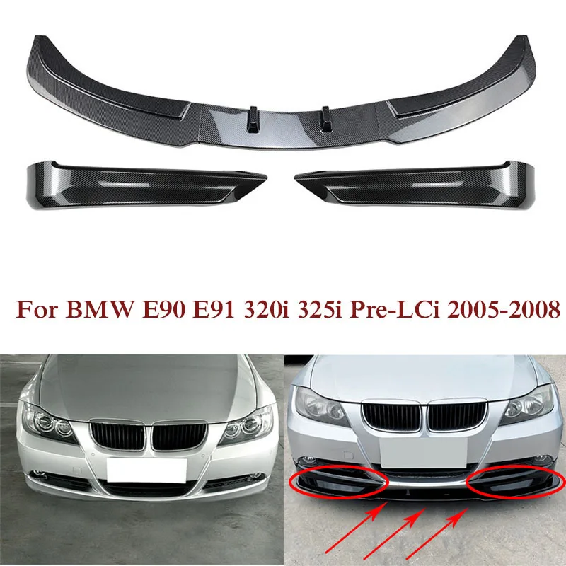 3 шт., автомобильный передний бампер, нижний подбородок, боковой разветвитель, каналки, диффузор, комплект защиты для BMW E90 E91 320i 325i Pre-LCi 2005 - 2008
3 шт., автомобильный передний бампер, нижний подбородок, боковой разветвитель, каналки, диффузор, комплект защиты для BMW E90 E91 320i 325i Pre-LCi 2005 - 2008