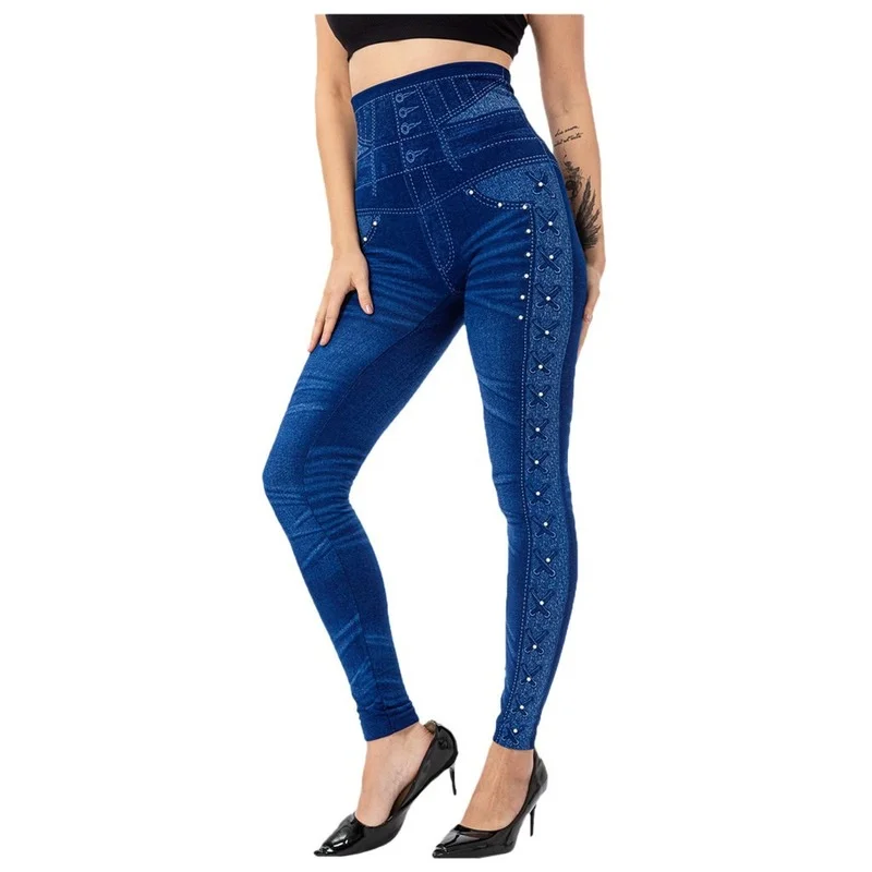 Women Bead High Elasticity Slim Pants 2021 New Designer Personality Pants Casual Imitation Cowboy Leggings Female Pantalones Pop
Women Bead High Elasticity Slim Pants 2021 New Designer Personality Pants Casual Imitation Cowboy Leggings Female Pantalones Pop