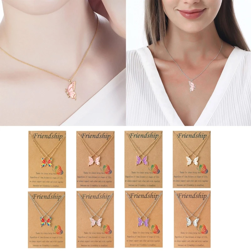 Best Friend Necklace European and American Creative Personality Alloy Butterfly-shaped Long Necklaces 2-piece Set
Best Friend Necklace European and American Creative Personality Alloy Butterfly-shaped Long Necklaces 2-piece Set