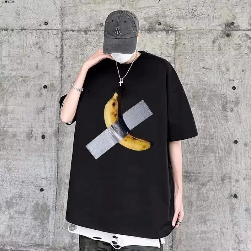 Funny Banana Graphic T Shirts Janpanese Style Harajuku Men Casual Short Sleeve Tees Tops Streetwear Oversized Cotton Fashion
Funny Banana Graphic T Shirts Janpanese Style Harajuku Men Casual Short Sleeve Tees Tops Streetwear Oversized Cotton Fashion