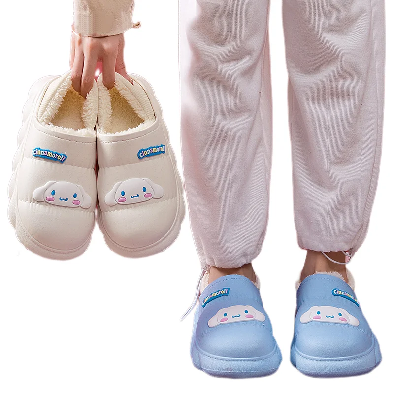 Sanrios Cinnamoroll Comic Cute Cotton Slippers Anime Kawaii Girl's Wrap Winter Home Fur Keep Warm and Comfortable Shoes
Sanrios Cinnamoroll Comic Cute Cotton Slippers Anime Kawaii Girl's Wrap Winter Home Fur Keep Warm and Comfortable Shoes