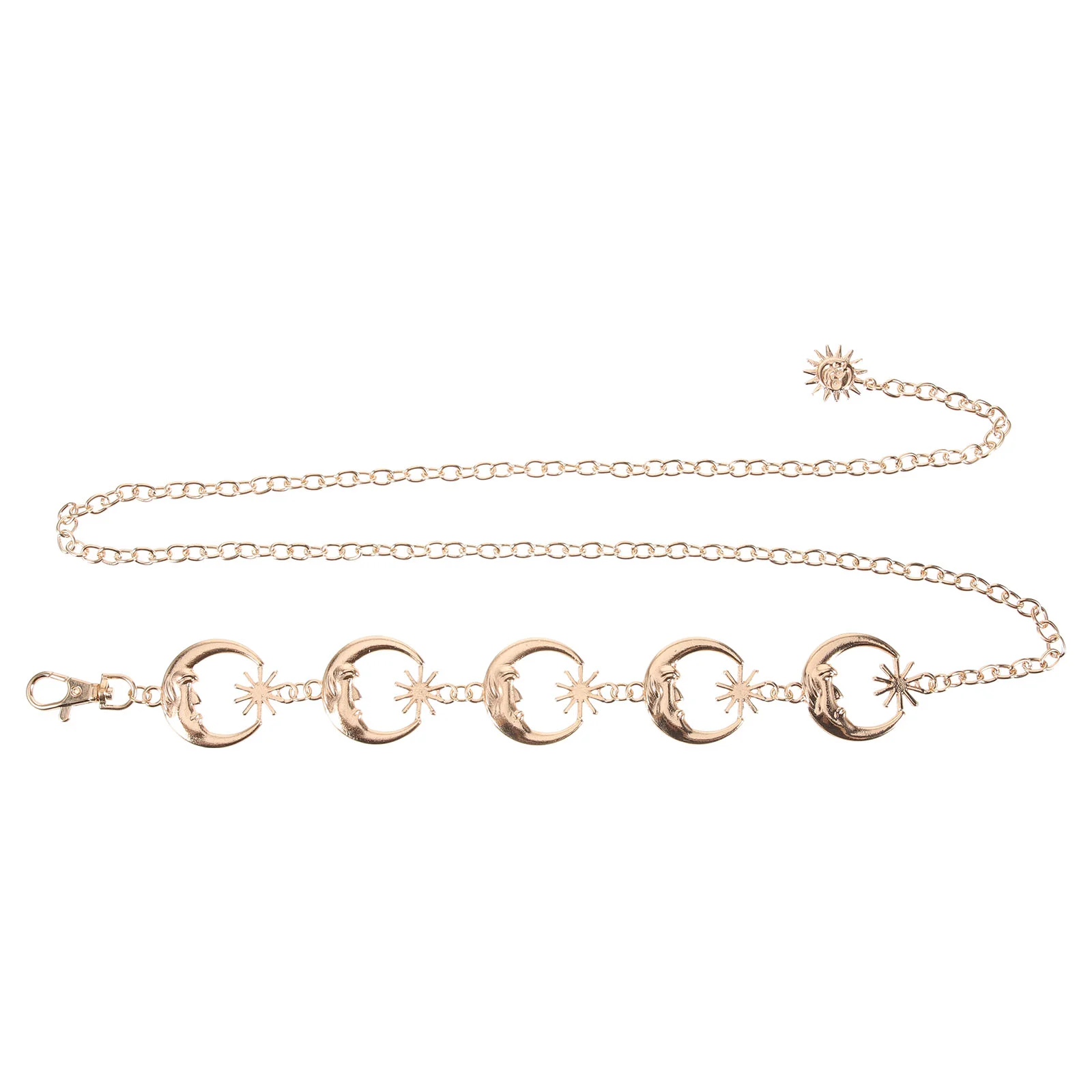 Fashion Moon Star Waist Chain Belly Jewelry Adjustable Waist Chain Women Dress Accessory
Fashion Moon Star Waist Chain Belly Jewelry Adjustable Waist Chain Women Dress Accessory