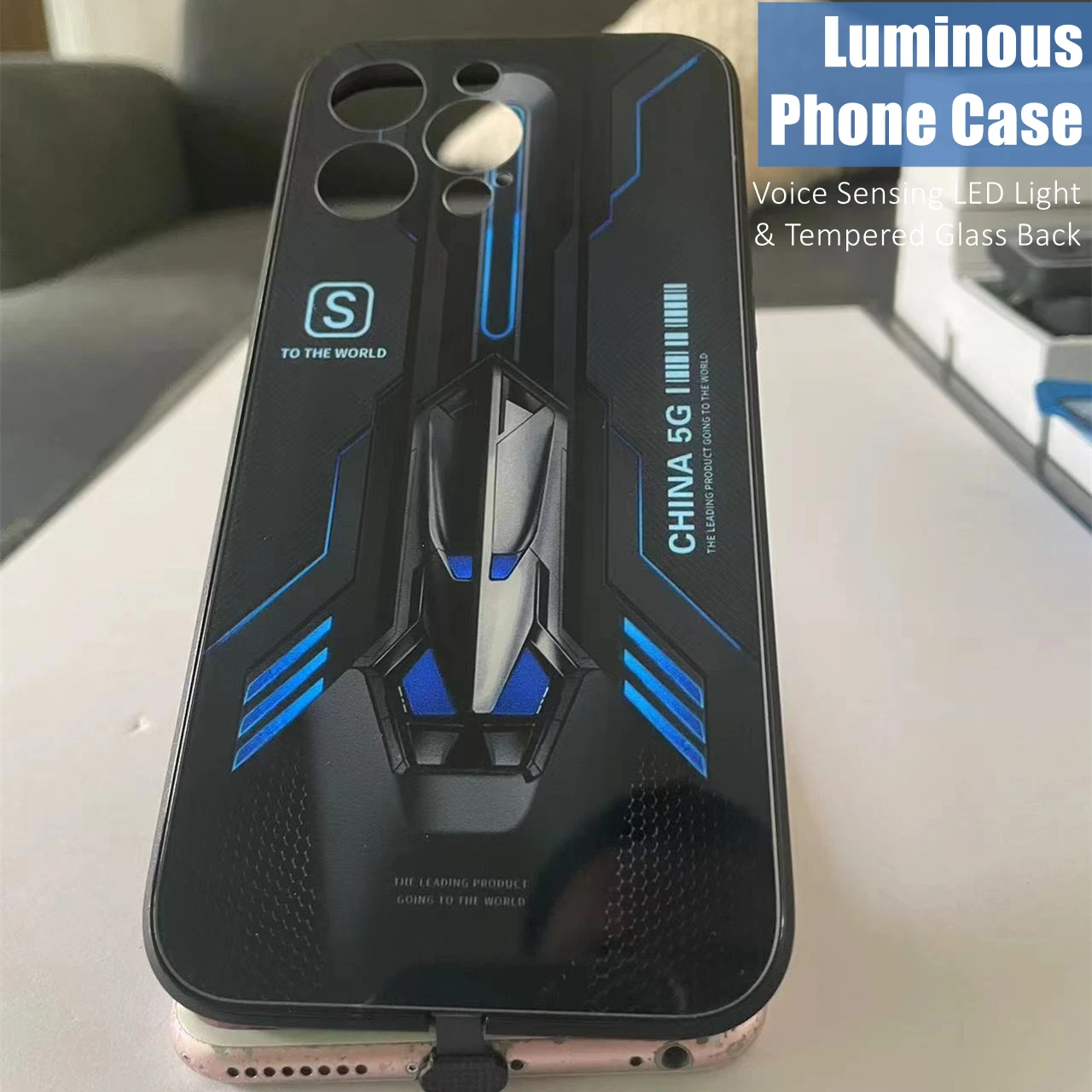 Spacecraft Colorful LED Light Glow Luminous Tempered Glass Phone Case for Samsung S21 S22 S23 Note 10 20 A14 A54 A73 Plus Ultra
Spacecraft Colorful LED Light Glow Luminous Tempered Glass Phone Case for Samsung S21 S22 S23 Note 10 20 A14 A54 A73 Plus Ultra