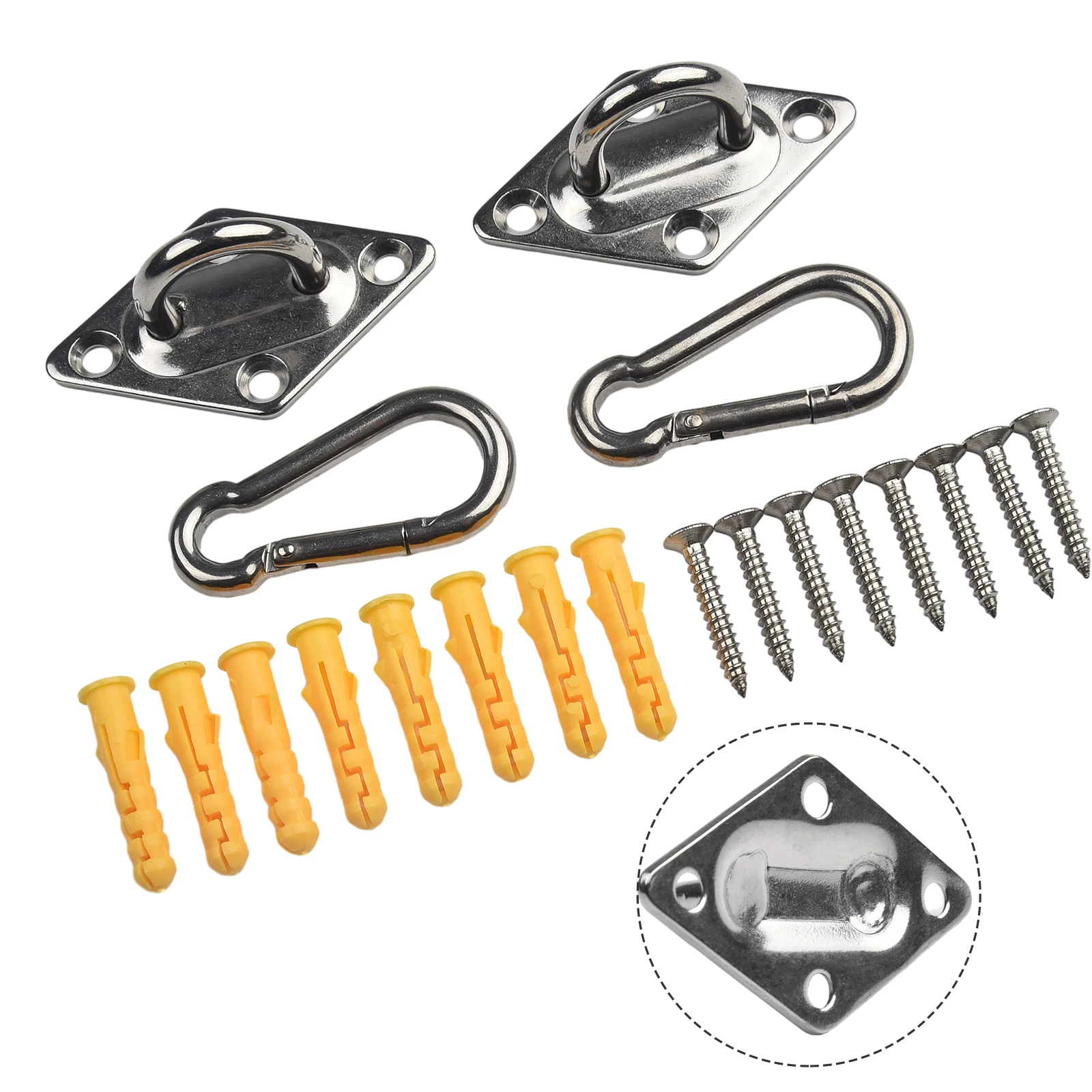 Accessories Ceiling Hanging Hook 8 X Expansion Tubes 8 X Screws Heavy Duty Set Silver Stainless Steel Swing Tool
Accessories Ceiling Hanging Hook 8 X Expansion Tubes 8 X Screws Heavy Duty Set Silver Stainless Steel Swing Tool