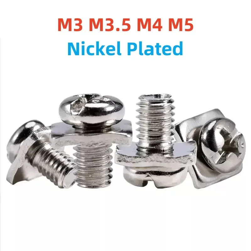 Никелированные винты с квадратными шайбами M3 M3.5 M4 M5
Никелированные винты с квадратными шайбами M3 M3.5 M4 M5